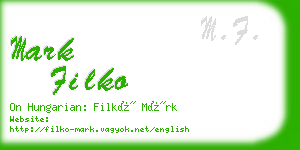 mark filko business card